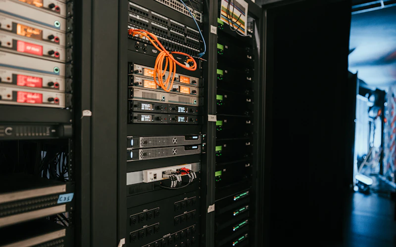 Serverrack in een datacenter van een IT-dienstverlener